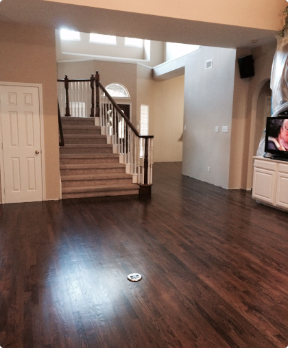 Floor refinishing project