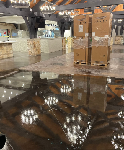 Commercial flooring project